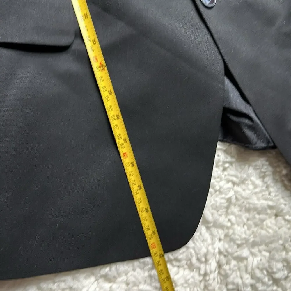 Sean John Black Suit Tux Blazer Jacket Formal Wedding Prom Classic Black Tie